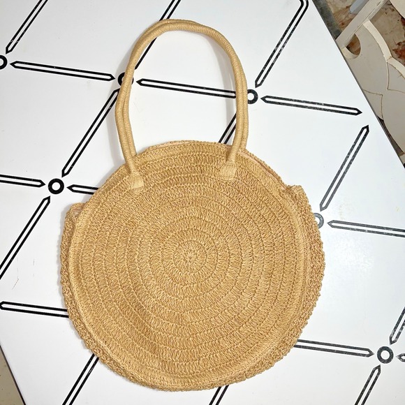 The Unbranded Brand Handbags - Boho Bag Hand Woven Straw Large Beach Bag‎ Summer Tote Shoulder Purse